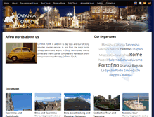 Tablet Screenshot of cataniatour.com